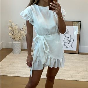 Ruffle Tie Front Dress
